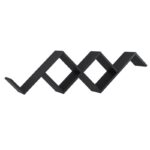 Ράφι τοίχου Carotti μαύρη μελαμίνη 80x22x95cm ed7231 - Image 4