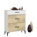 Συρταριέρα Alberto λευκό Sapphire χρώμα 108 6x60x35cm ed7234 - Image 5