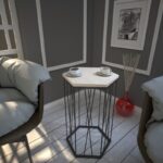 Βοηθητικό τραπέζι Cita oak 40x35x62cm ed7240