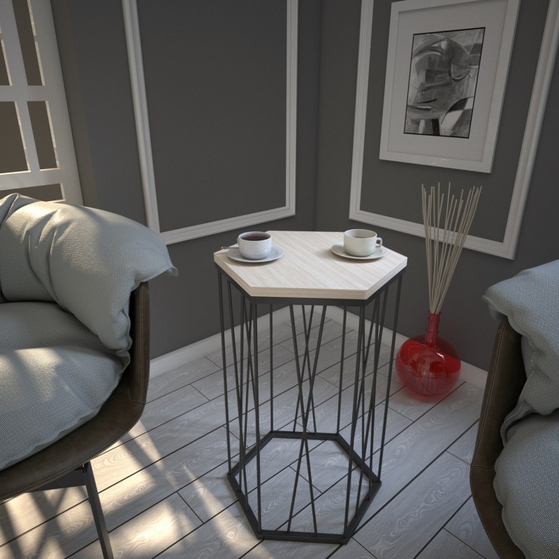 7240_0-800x800 Βοηθητικό τραπέζι Cita oak 40x35x62cm ed7240 - Image 1