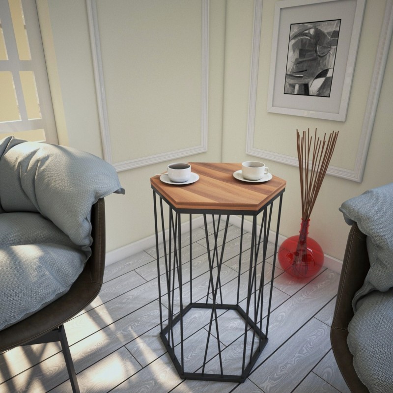 7241_0-800x800 Βοηθητικό τραπέζι Cita καρυδί 40x35x62cm ed7241 - Image 1