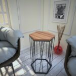 Βοηθητικό τραπέζι Cita καρυδί 40x35x62cm ed7241 - Image 5