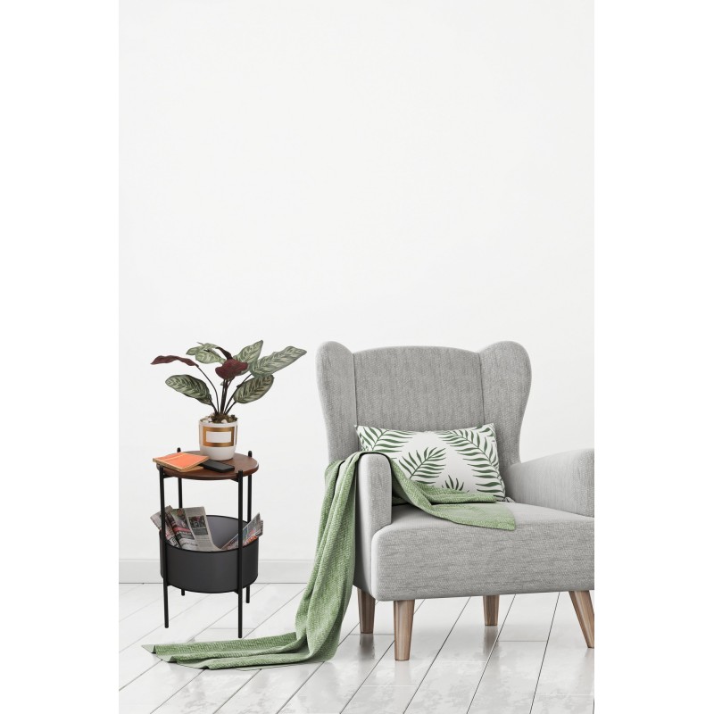 7242_0-800x800 Βοηθητικό τραπεζάκι Coal καρυδί μαύρο οξιά 40x40x70εκ ed7242 - Image 1