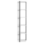 Βιβλιοθήκη Furba άσπρο μελαμίνη 35x35x170εκ ed7254 - Image 5