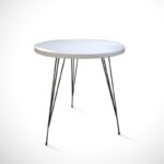 Βοηθητικό τραπέζι Sandalf άσπρο χρώμα μελαμίνη 40x44cm ed7280 - Image 3