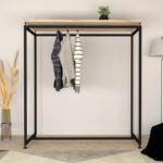 Ντουλάπα Yeni μαύρο μελαμίνη 150x40x170εκ ed7303