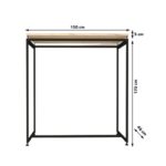 Ντουλάπα Yeni μαύρο μελαμίνη 150x40x170εκ ed7303 - Image 5