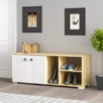 Έπιπλο εισόδου Sarandone Sapphire άσπρο μελαμίνη 120x31 4x51 6εκ ed7308