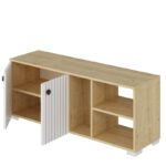 Έπιπλο εισόδου Sarandone Sapphire άσπρο μελαμίνη 120x31 4x51 6εκ ed7308 - Image 3