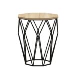 Βοηθητικό τραπέζι Sofya oak μελαμίνη 46x57cm ed7317 - Image 3