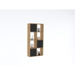 Βιβλιοθήκη Ena Sapphire ανθρακί μελαμίνη 77 8x22x151 4εκ ed7329 - Image 4