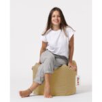 Πουφ Square αδιάβροχο ύφασμα mink 45x45cm ed7353 - Image 3