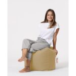 Πουφ Square αδιάβροχο ύφασμα mink 45x45cm ed7353 - Image 2