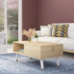 Τραπέζι σαλονιού Delux Sapphire μελαμίνη 90x45x42 4εκ ed7359