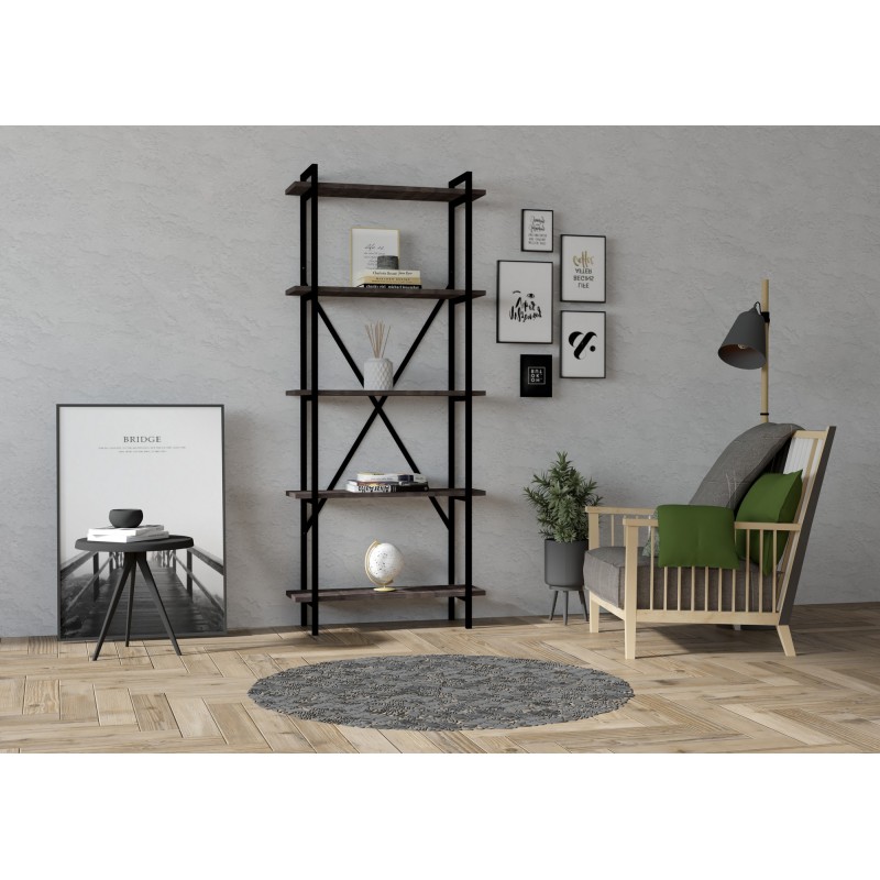 7370_0-800x800 Βιβλιοθήκη Kinder καρυδί μελαμίνη 72x25x170εκ ed7370 - Image 1