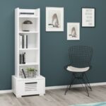 Βιβλιοθήκη Dawn άσπρο μελαμίνη 35x25 6x152 2εκ ed7389