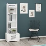 Βιβλιοθήκη Dawn άσπρο μελαμίνη 35x25 6x152 2εκ ed7389 - Image 5