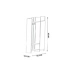 Έπιπλο εισόδου Pro Atlantic Pine μελαμίνη 93 3x33 5x180εκ ed7390 - Image 2