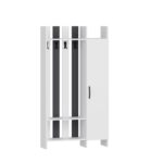 Έπιπλο εισόδου Pro άσπρο ανθρακί μελαμίνη 93 3x33 5x180εκ ed7391 - Image 4