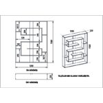 Βιβλιοθήκη Esteban μαύρο δρυς μελαμίνη 120x22x156εκ ed742 - Image 2