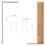 Γραφείο Penna μελαμίνη 120x61 8x74cm oak ed7434 - Image 2