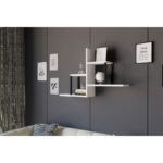 Ράφι τοίχου Diana άσπρη μελαμίνη 60x20x90cm ed7438 - Image 5