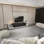 Έπιπλο τηλεόρασης Rhodes λευκό ανθρακί 240x37 1x47 4cm ed7473 - Image 5