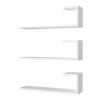 Ραφιέρα Emily άσπρο μελαμίνη 60x14 5x18εκ ed7488 - Image 4