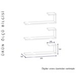 Ραφιέρα Emily άσπρο μελαμίνη 60x14 5x18εκ ed7488 - Image 3