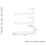 Ραφιέρα Emily άσπρο μελαμίνη 60x14 5x18εκ ed7488 - Image 2