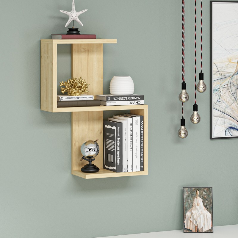 7493_0-800x800 Ράφι τοίχου Octa Sapphire μελαμίνη 29 8x16 4x60cm ed7493 - Image 1