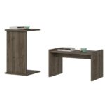 Βοηθητικό τραπέζι Apollon καρυδί χρώμα μελαμίνη 63 6x35cm ed7494 - Image 4