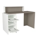 Γραφείο Pandora λευκό 126 8x60x73 8cm μελαμίνη ed7501 - Image 4