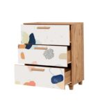 Συρταριέρα Sapere μελαμίνη 80x43x95cm Atlantic Pine άσπρο ed7507 - Image 3