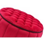 Σκαμπώ πουφ Jasmin κόκκινο 65x42cm ed7508 - Image 3