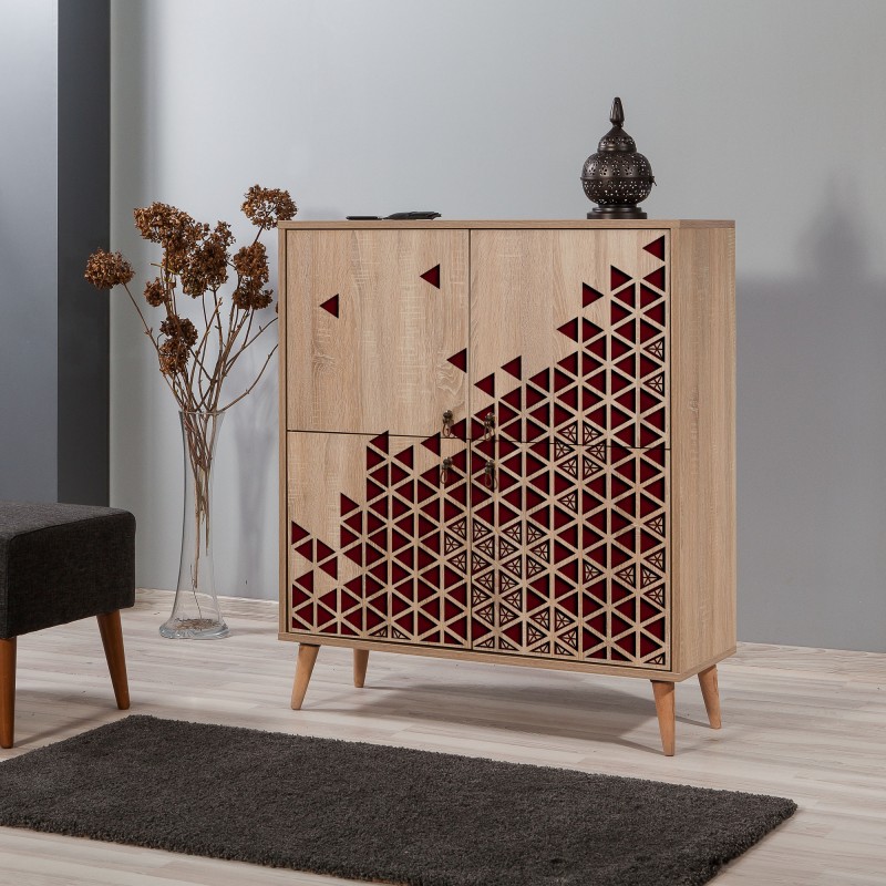 7515_0-800x800 Έπιπλο εισόδου παπουτσοθήκη Mente 95x36x111cm μελαμίνη ed7515 - Image 1