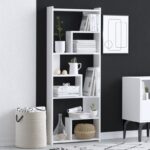 Βιβλιοθήκη Prins άσπρο μελαμίνη 60x15x150εκ ed7518 - Image 4