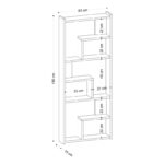 Βιβλιοθήκη Prins άσπρο μελαμίνη 60x15x150εκ ed7518 - Image 2