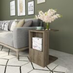 Βοηθητικό τραπέζι Serce καρυδί χρώμα μελαμίνη 30x40x50cm ed7526