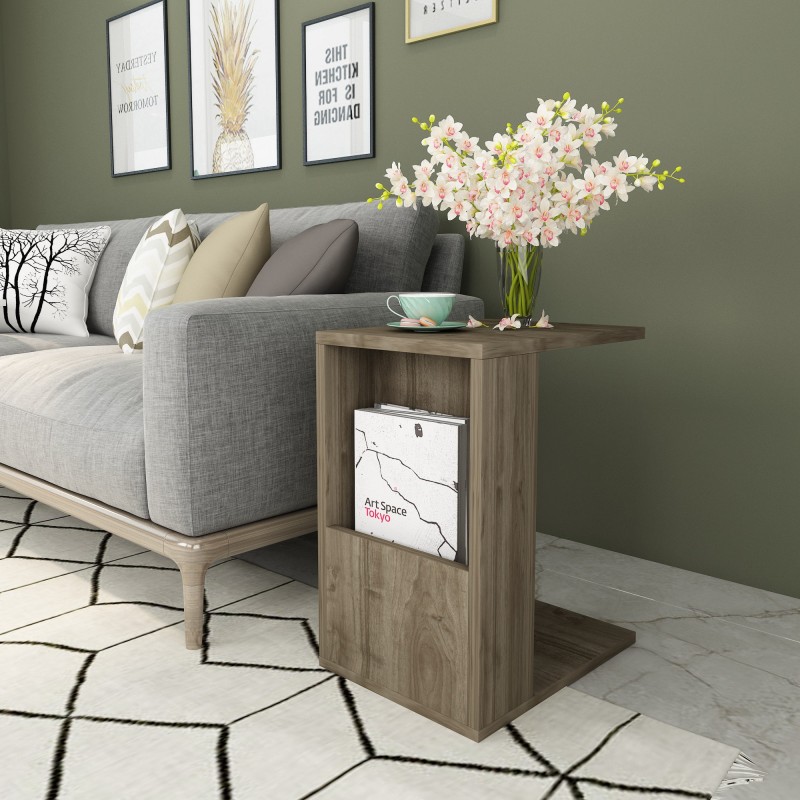 7526_0-800x800 Βοηθητικό τραπέζι Serce καρυδί χρώμα μελαμίνη 30x40x50cm ed7526 - Image 1