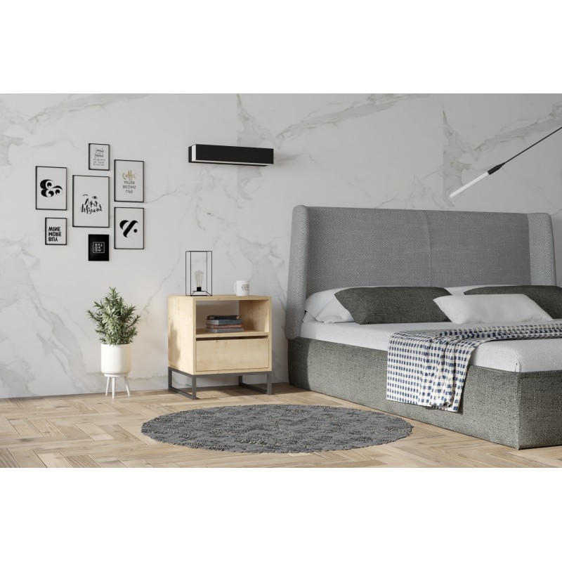 7531_0-800x800 Κομοδίνο Barbara Sapphire μελαμίνη 51x51x61cm ed7531 - Image 1