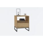 Κομοδίνο Barbara Sapphire μελαμίνη 51x51x61cm ed7531 - Image 4