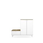 Έπιπλο εισόδου Tasarım άσπρο δρυς μελαμίνη 120x40x120εκ ed7537 - Image 3