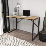 Γραφείο Layton μελαμίνη μαύρο oak 120x60x74cm ed7552