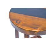 Σκαμπό Jolo σκούρο καφέ καρυδί 34x75εκ ed7563 - Image 2