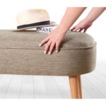 Σκαμπώ Timo καφέ χρώμα 100x40x47cm ed7571 - Image 2