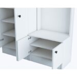 Έπιπλο εισόδου Loren άσπρο μελαμίνη 119 6x37 3x182 8εκ ed757 - Image 4