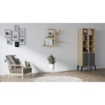 Ραφιέρα Gami Sapphire δρυς μελαμίνη 82 2x19 6x48εκ ed7584