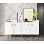Μπουφέ Davero λευκό 140x40x75 2cm ed7588