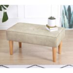 Σκαμπώ Square κρεμ 80x41x40cm ed7602 - Image 3